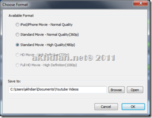 Pilih Format 
File
